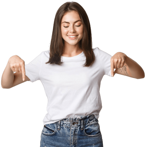 menina-morena-feliz-animada-olhando-e-apontando-para-baixo-com-um-sorriso-satisfeito-nos-recnologia-de-pessoas